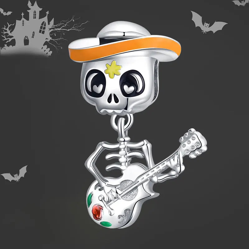 Charm Pendente Halloween in Argento Sterling 925 per Donna DIY SCC1617