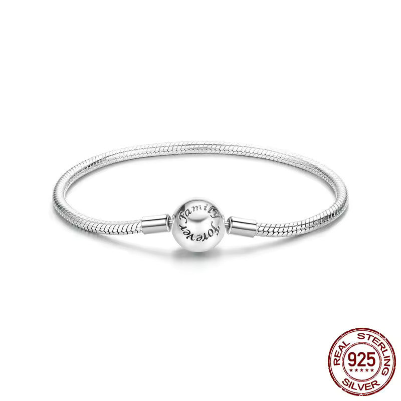 Silver bracelet for Family Forever charms