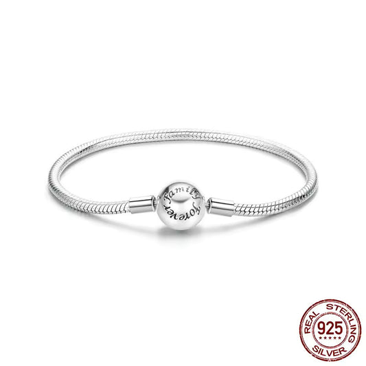 Silver bracelet for Family Forever charms