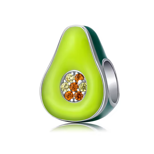 Beaded Avocado Charm